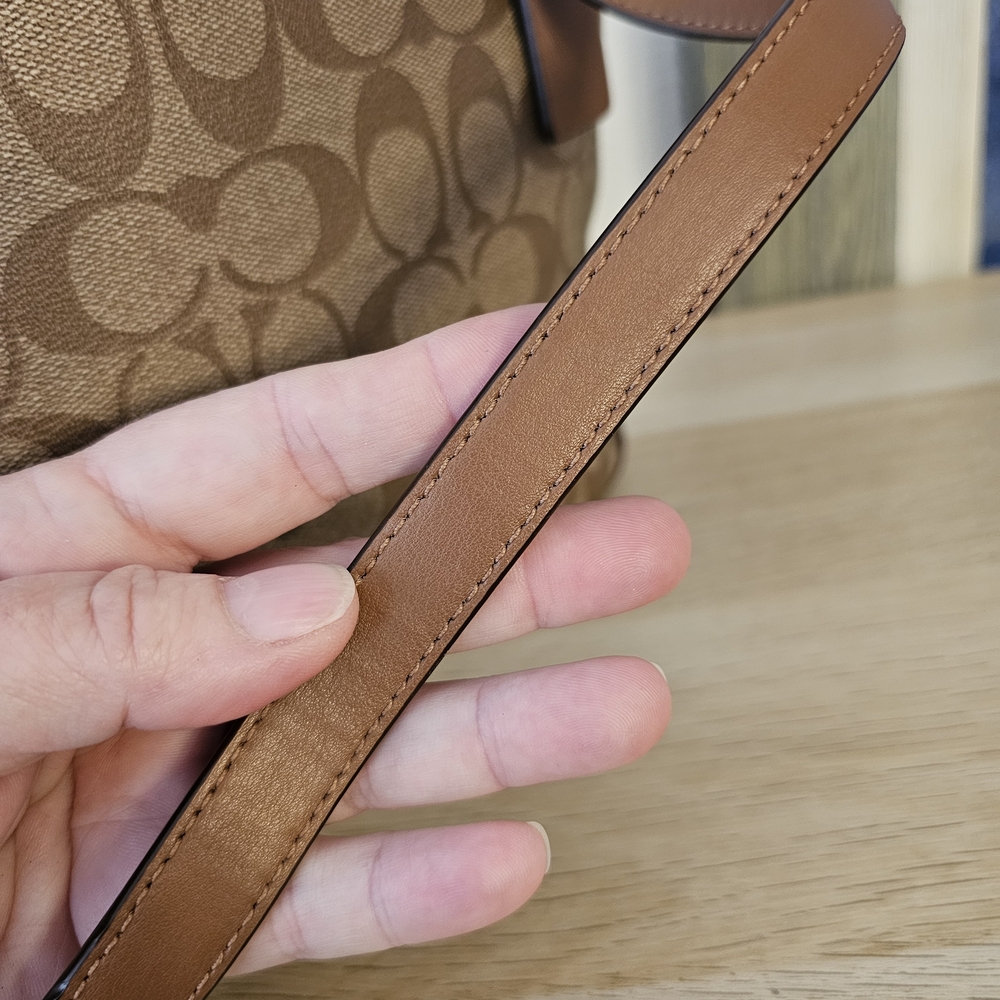 COACH Classic Brown Signature Tote Bag (Medium) - Picture 15 of 15